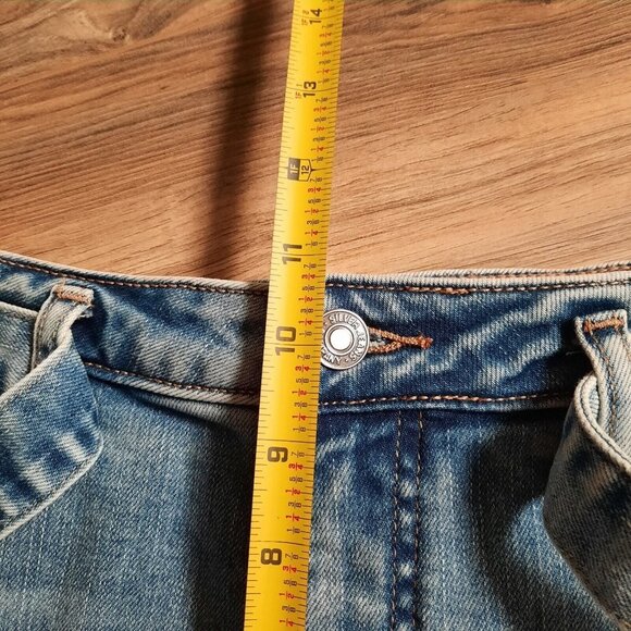 Silver Jean Shorts Womens‎ 29 Blue High Rise Sure Thing Belted Raw Hem Cuffed - Picture 12 of 13